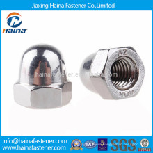 Made in china DIN1587 stainless steel hex cap nut